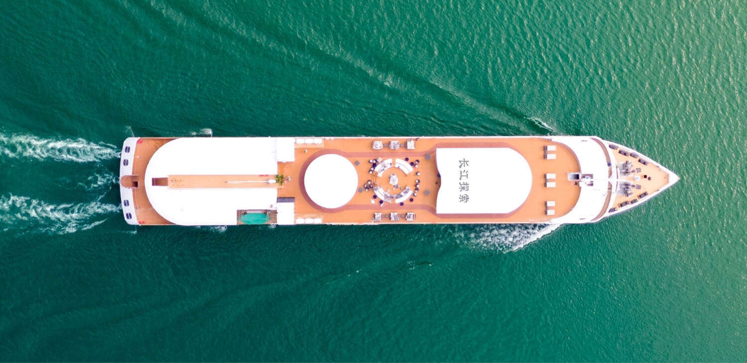 The Yangzi Explorer navigating through the historic Three Gorges Dam Ship Lift (2-m)