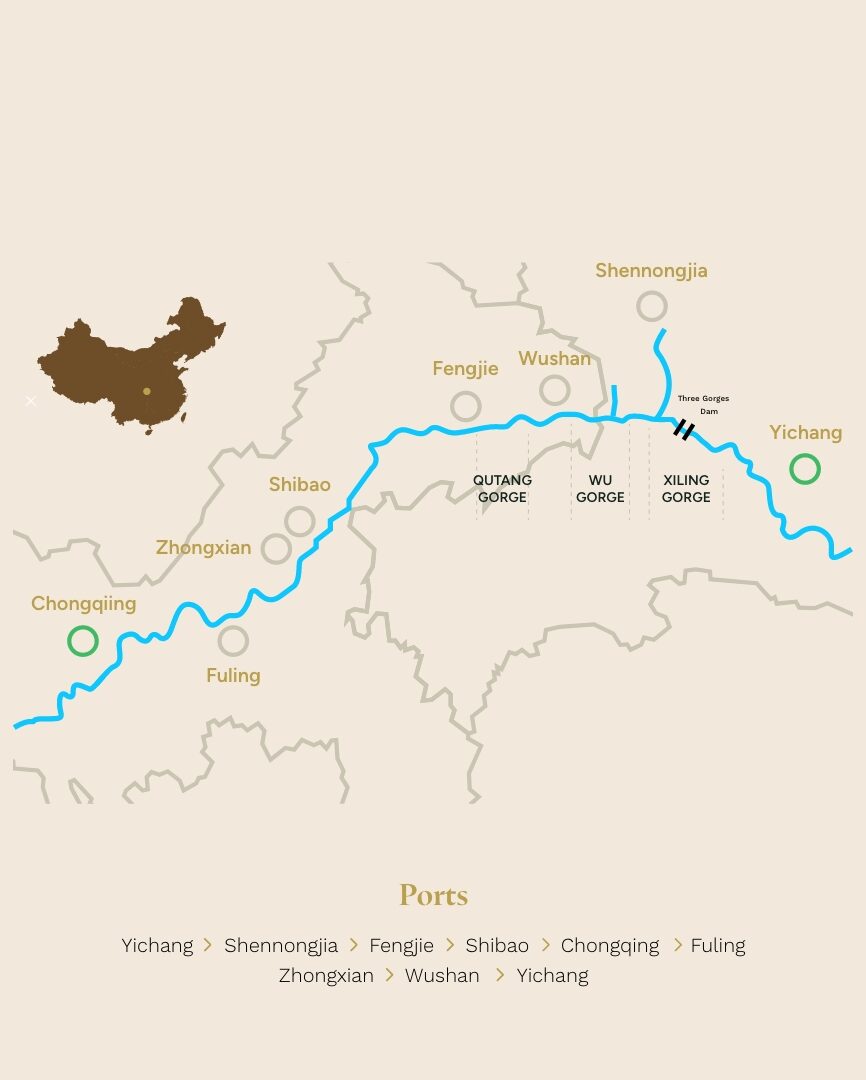 Yichang - Chongqing - Yichang via Shennongjia